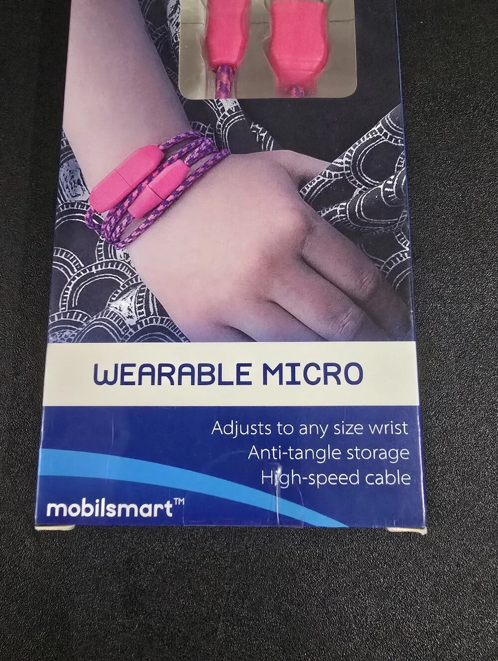 New Wearable Micro USB Cable Bracelet - Hot Pink